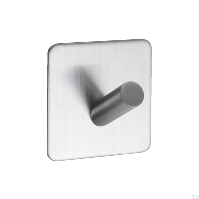 Wieszak ścienny Base 200-1 Stalowy szczotkowany