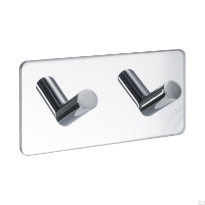 Wieszak ścienny Base 200-2 Chrom polerowany