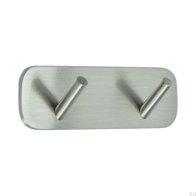 Wieszak ścienny Solid 2 Srebrny szczotkowany