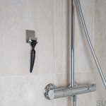 Uchwyt na maszynkę do golenia Base Stalowy Szczotkowany