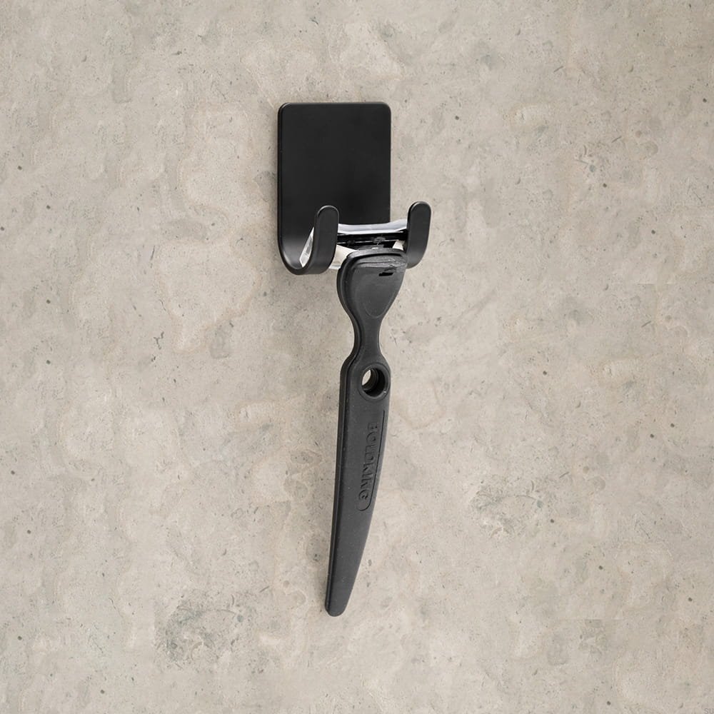 606077-21 Uchwyt na maszynkę do golenia Base Stalowy Czarny Mat