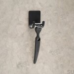 606077-21 Uchwyt na maszynkę do golenia Base Stalowy Czarny Mat