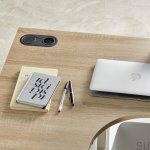 989016 Gniazdo podwójne z USB Infini Czarne Matowe