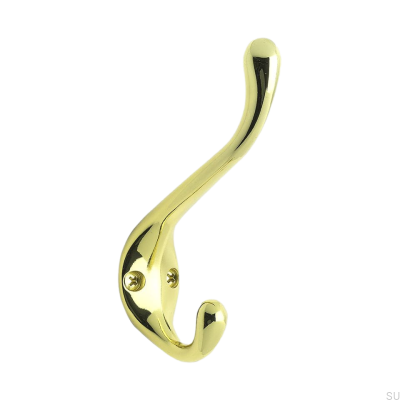 Wieszak ścienny Lagan Złoty polerowany