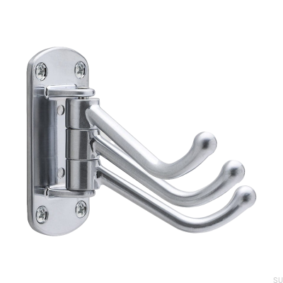 Wieszak ścienny Lyr Chrom szczotkowany