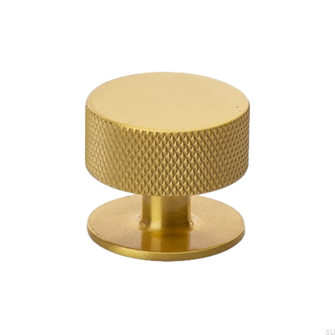 Zdjęcie produktowe gałki Crest 32 mosiężnej złotej