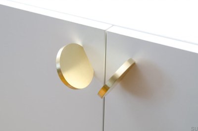 Gałka meblowa Globe 50 Mosiężna Szczotkowana Nielakierowana