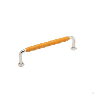 Uchwyt meblowy podłużny 1353 128 Nikiel Naturalna Skóra Tärnsjö