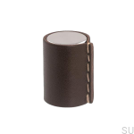 Zdjecie galki Laderknopp srebrnej pokrytej skora