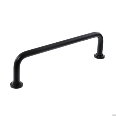 Uchwyt meblowy podłużny 1353 128 Metalowy Czarny
