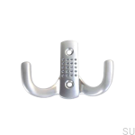 Zdjecie wieszaka podwojnego 8328 srebrnego matowego