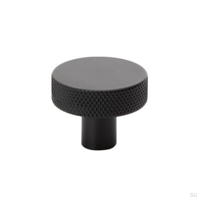 Gałka meblowa Flat 32 Metalowa Czarna