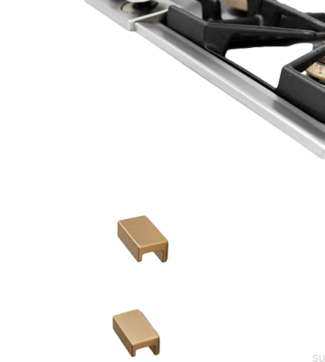 Uchwyt meblowy podłużny Station 32 Aluminiowy Złoty Szczotkowany