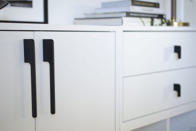 Uchwyt meblowy Soft Cut 300 Aluminiowy Czarny 