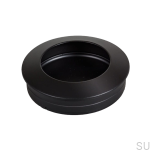 Uchwyt meblowy wpuszczany Hollow 60 Czarny metalowy