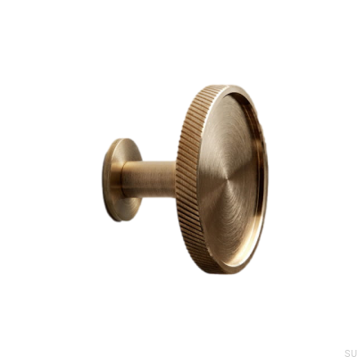 Wieszak ścienny Rene L W Mosiężny Szczotkowany Nielakierowany