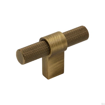 Gałka meblowa T-Bar Helix Antyczny brąz