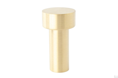 Wieszak ścienny Dot 74 Mosiężny Szczotkowany Nielakierowany