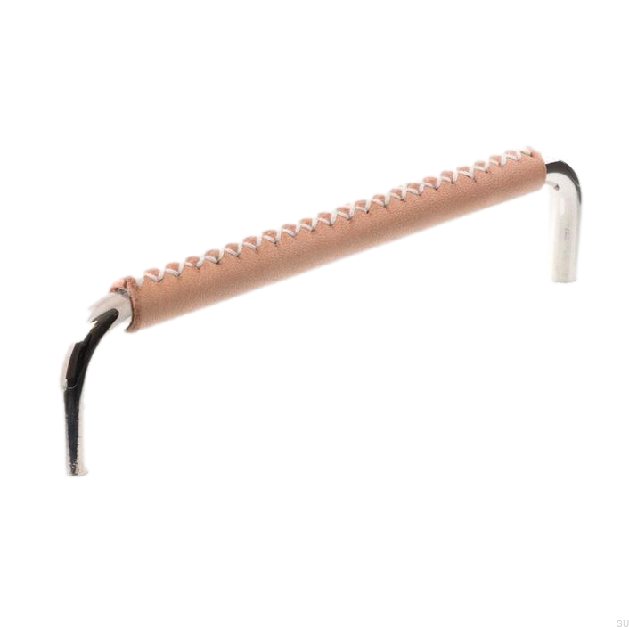 Uchwyt meblowy podłużny 7353 96 Nikiel Polerowany ze Skórą.png