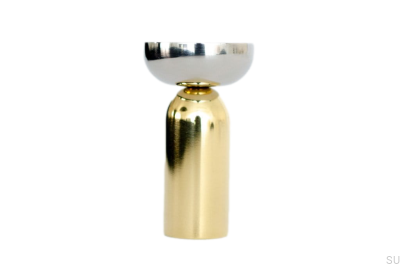 Wieszak ścienny Kokeshi Mix 3052 Mosiężny Polerowany Nielakierowany z Polerowaną Stalą