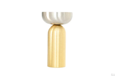 Wieszak ścienny Kokeshi Mix 3052 Mosiężny Szczotkowany Nielakierowany ze Szczotkowaną Stalą