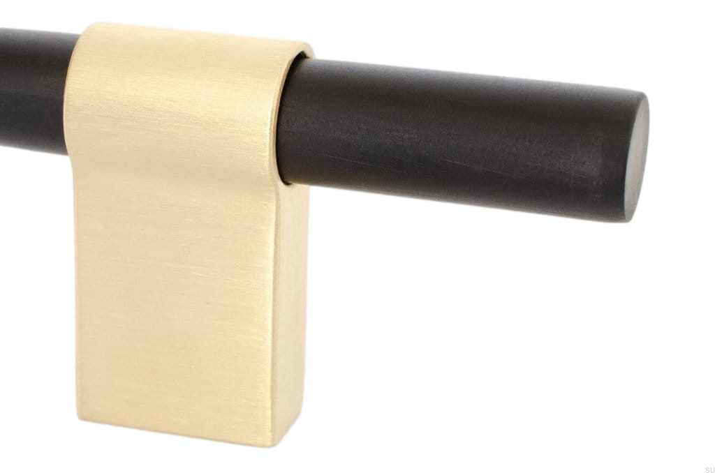 HA65MB/AS--Uchwyt-meblowy-podłużny-Line-Big-Mix-592-Aluminiowy-Czarny-ze-Szczotkowanym-Mosiądzem-BB-Sweden-Skandynawskie-Uchwyty_1