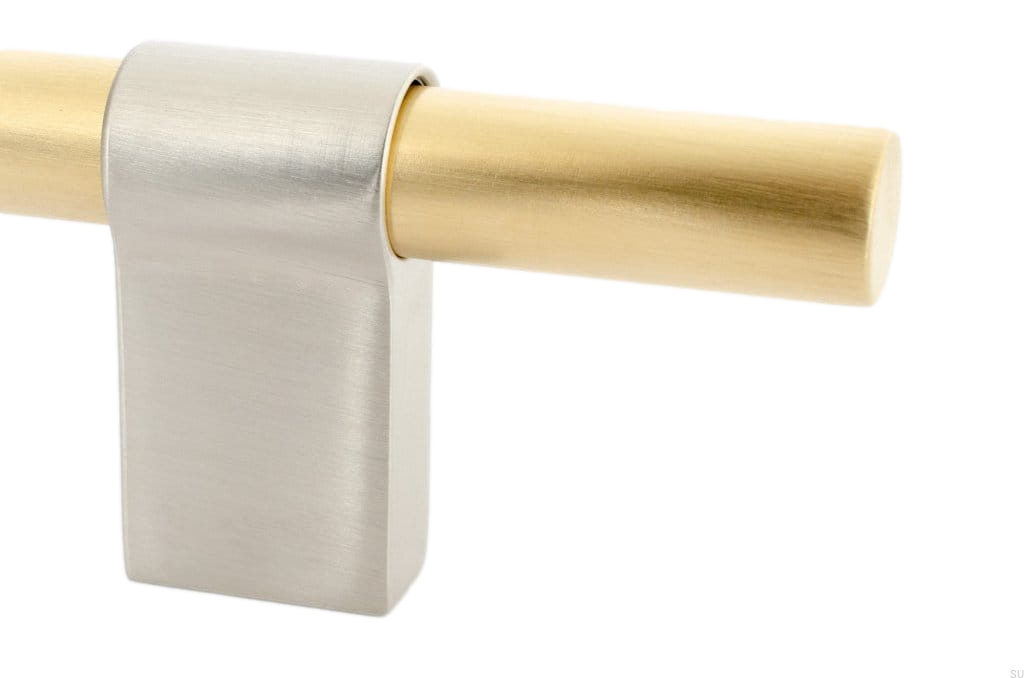 HA65RB/MB--Uchwyt-meblowy-podłużny-Line-Big-Mix-592-Mosiężny-Szczotkowany-ze-Szczotkowaną-Stalą-BB-Sweden-Skandynawskie-Uchwyty_1