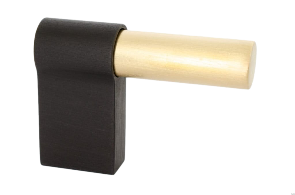 HA65AS/MB--Uchwyt-meblowy-podłużny-Line-Big-Mix-592-Mosiężny-Szczotkowany-z-Czarnym-Aluminium-BB-Sweden-Skandynawskie-Uchwyty_1