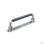 157160SP--Uchwyt-meblowy-podłużny-Asissi-Wrapped-128-Srebrny-Szczotkowany-z-Czarną-Skórą-Teofils-Skandynawskie-Uchwyty_3