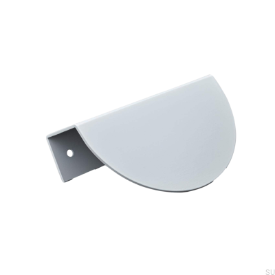 Uchwyt meblowy krawędziowy Catania 100 Metalowy Biały Mat