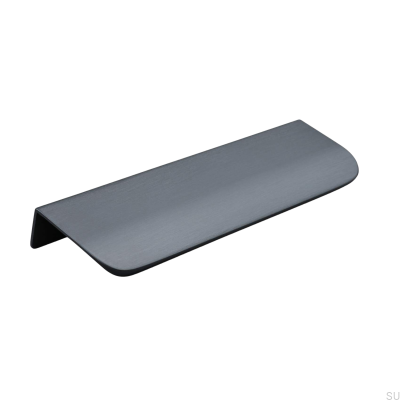 Uchwyt meblowy krawędziowy Poppi 136 Metalowy Czarny Mat