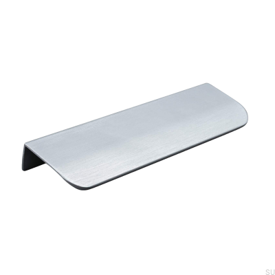 Uchwyt meblowy krawędziowy Poppi 136 Srebrny Szczotkowany