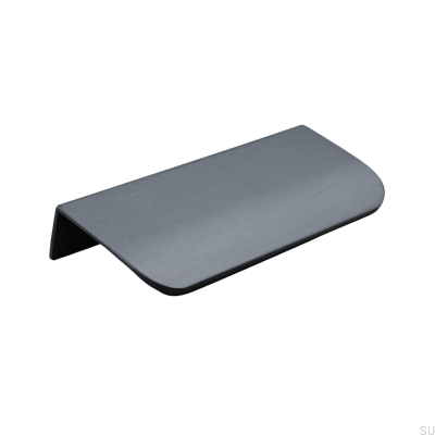 Uchwyt meblowy krawędziowy Poppi 96 Metalowy Czarny Mat