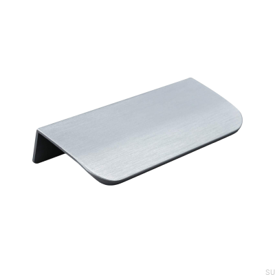 Uchwyt meblowy krawędziowy Poppi 96 Srebrny Szczotkowany