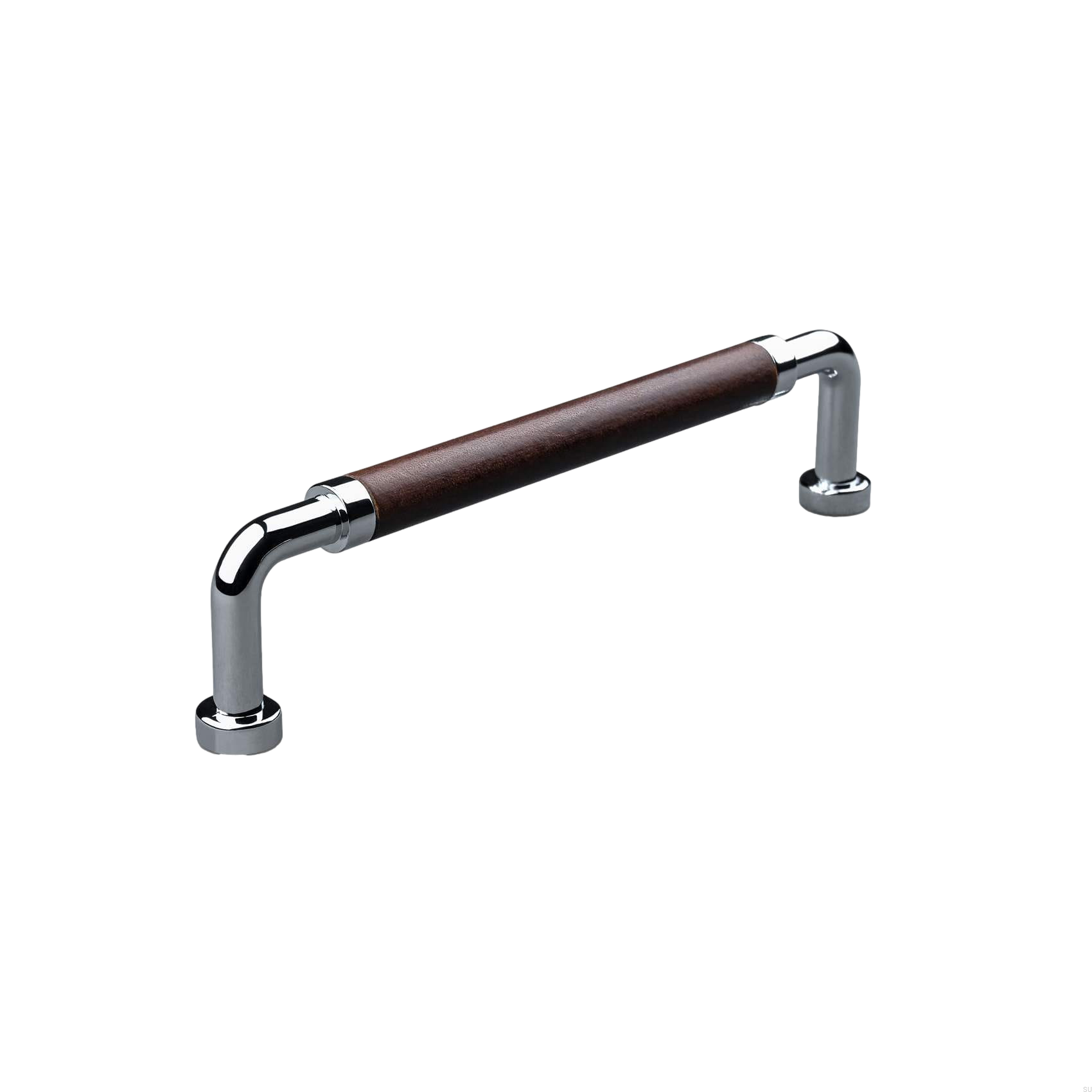 11350008SP--Uchwyt-meblowy-podłużny-Porta-128-Chrom-Polerowany-z-Brązową-Skórą-Theofils-Skandynawskie-Uchwyty_3