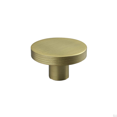 Gałka meblowa Monza Stripe 42 Złota Szczotkowana