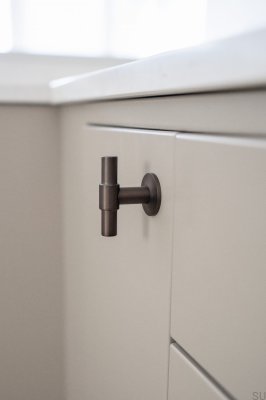 Gałka meblowa T-Bar Uniform Mosiężna Brązowa Szczotkowana