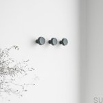 590061-21--Wieszak ścienny Caligola Metalowy Zielony