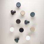 590061-21--Wieszak ścienny Caligola Metalowy Zielony