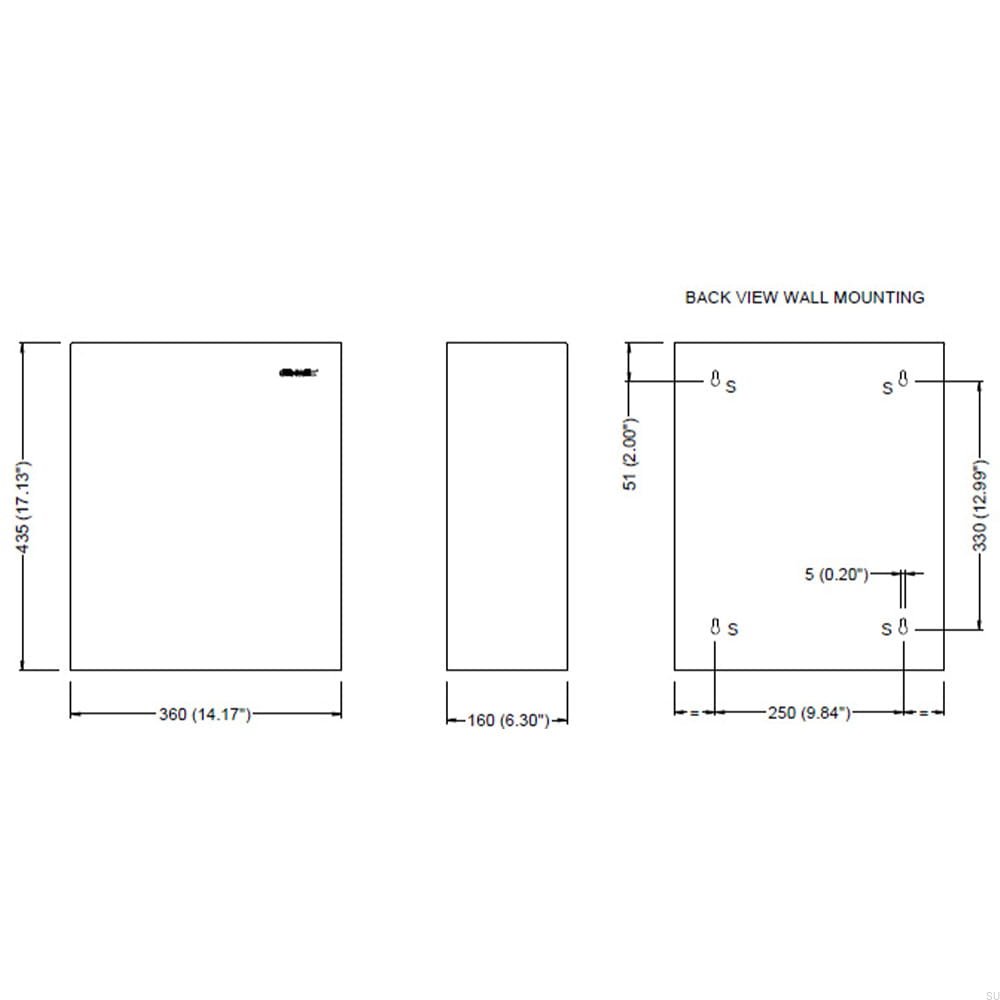 602631 Kosz na śmieci łazienkowy ścienny Stay 23L Stalowy Szczotkowany