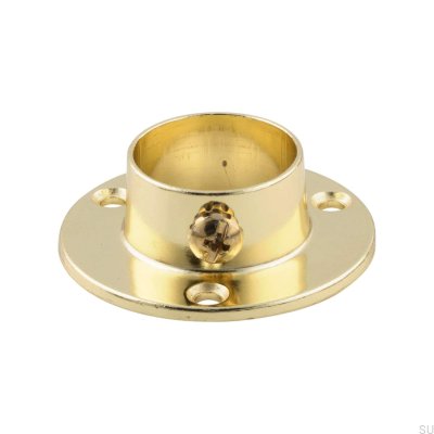 Rozeta do drążków do szafy 527 25 Złota