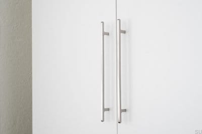 Uchwyt meblowy podłużny Flat Line 224 Stalowy Szczotkowany