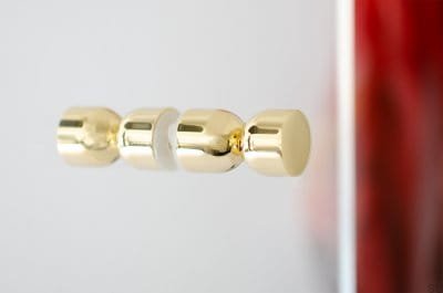 Gałka meblowa dwustronna Kokeshi 1832 Mosiężna Polerowana Nielakierowana