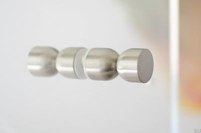 Gałka meblowa dwustronna Kokeshi 1832 Stalowa Szczotkowana