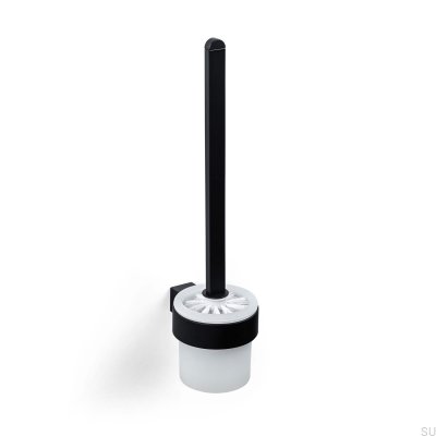 Szczotka toaletowa Cannes Metalowa Czarna Matowa