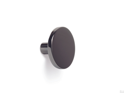 Wieszak ścienny Como Big Czarny Nikiel Polerowany Eco