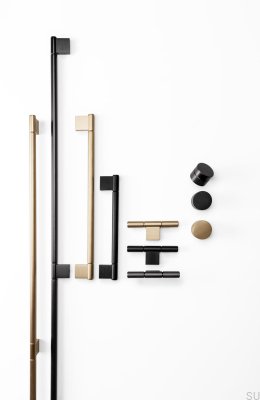 Uchwyt meblowy podłużny Point 192 Aluminiowy Czarny Szczotkowany