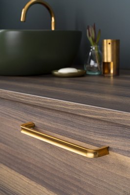 Uchwyt meblowy podłużny Lipp 192 Złoty Szczotkowany Cava