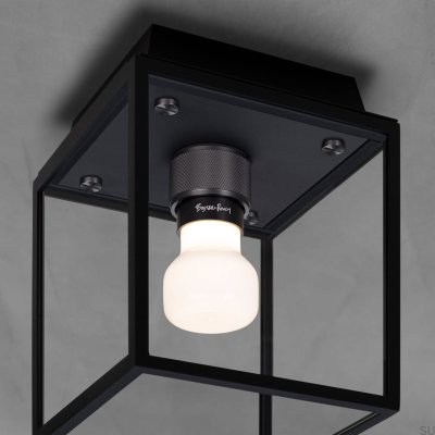 Lampa sufitowa Caged Wet S Stalowa Gun Metal