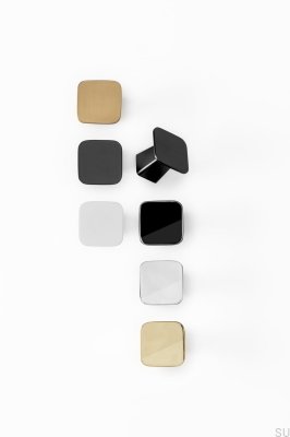 Gałka meblowa Prism Metalowa Biała Matowa